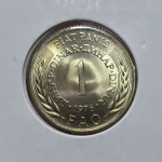 57 - Moeda FAO Iugoslávia 1 Dinara 1976