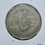86 - Moeda FAO Zâmbia 50 Ngwee 1972