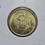 92 - Moeda FAO Seychelles 10 Cents 1994