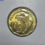 93 - Moeda FAO Seychelles 10 Cents 1977