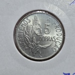 120 - Moeda FAO São Tomé e Princípe 5 Dobras 1977