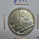 140 - Moeda FAO Espanha 100 Pesetas 1995