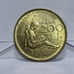 144 - Moeda FAO Itália 200 Liras 1980