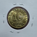 175 - Moeda FAO Indonésia 10 Rupiah 1974