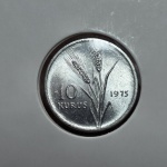 193 - Moeda FAO Turquia 10 Kurus 1975
