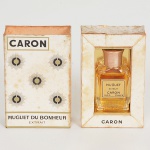 FLACON DE PARFUM, um (1) MUGUET DU BONHEUR  EXTRAIT, marca CARON, sem uso e na caixa.