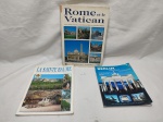 Lote de 3 livros guias turísticos.