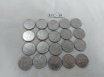 Lote de 20 moedas de 500 cruzeiros, década de 90.