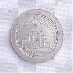 Medalha Lembrança do 1º Centenario da Independencia do Brazil/ 1922, diâmetro 3,2 cm, peso 4 gr- alumínio