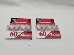 2 kits de 4 microcassette Panasonic RT-604MC, lacrado, sem uso.