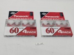 2 kits de 4 microcassette Panasonic RT-604MC, lacrado, sem uso.