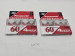 2 kits de 4 microcassette Panasonic RT-604MC, lacrado, sem uso.