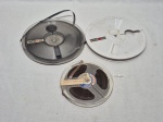 Lote de 3 fitas de rolo, no estado. Medindo o maior 18cm de diâmetro.
