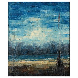 <B>JOSÉ PAULO MOREIRA DA FONSECA </B><BR>(1922-2004) <BR>Paisagem com Rio<BR>Óleo s/ tela<BR>Ass. e datado 77, no centro inferior<BR>46,5 x 38,5 cm