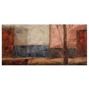 <b>JOSÉ PAULO MOREIRA DA FONSECA </b><br>(1922-2004) <br>Sem Título<br>Óleo s/ chapa industrializada<br>Ass. no centro inferior<br>20 x 40 cm