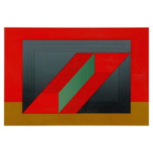 <B>DIONISIO DEL SANTO</B><BR>(1925-1998)<BR>Permuta XLV<BR>Serigrafia<BR>Ass. e datada 1974, cid<BR>Numerada 79/100, cie<BR>44 x 62 cm