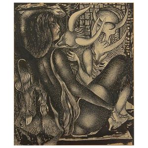 <b>DI CAVALCANTI, EMILIANO</b><br>(1897-1976)<br>Sem Título<br>Nanquim<br>Ass., situado e datado Paris 68, cid<br>43 x 36,5 cm