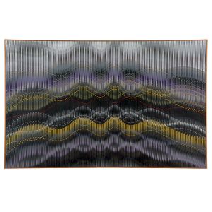 <b>ABRAHAM PALATNIK</b><br>(1928-2020)<br>W-H/83<br>Acrílica s/ madeira<br>Ass. e datado 2018, no verso<br>110 x 170 cm