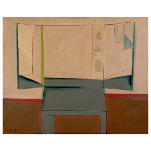 <b>CHEN KONG FANG</b><br>(1931-2012)<br>Sem Título<br>Óleo s/ tela<br>Ass. cie<br>Datado 86, no verso<br>80 x 100 cm