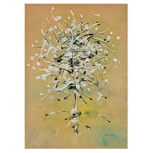 <b>BANDEIRA, ANTÔNIO</b><br>(1922-1967)<br>Abstrato<br>Guache s/ papel<br>Ass. e datado 56, cid<br>73 x 52 cm