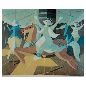 <B>DACOSTA, MILTON</B><BR>(1915-1988)<BR>Circo<BR>Litografia<BR>Ass. cid<BR>Numerada 33/150, cie<BR>53 x 70 cm