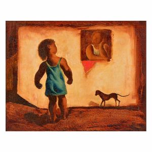 <B>TERUZ, ORLANDO</B><BR>(1902-1984)<BR>Sem Título<BR>Óleo s/ tela<BR>Ass. cid e verso<BR>74 x 93 cm