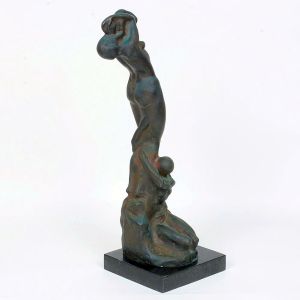 <b>HUMBERTO COZZO</b><BR>(1900-1981)<BR>Família<BR>Escultura em bronze<BR>Assinada<BR>Alt. 60 cm