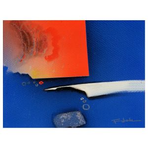 <b>FUKUDA, KENJI</b><BR>(1943-2021)<BR>Abstrato<BR>Óleo s/ eucatex<BR>Ass. cid<BR>18 x 24 cm