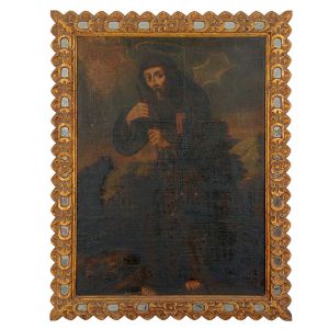 <b>Artista não identificado</b><BR>São Francisco de Paula<BR>Óleo s/ tela<BR>72 x 52 cm