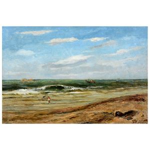 <b>VOLPI, ALFREDO</b><br>(1896-1988)<br>Marinha<br>Óleo s/ tela<br>Ass. cid<br>50 x 74 cm