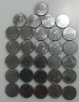 30 MOEDAS 5 CRUZEIROS DATAS VARIADAS ENTRE 1980 A 1985 - AÇO INOX - 4,5 GRAMAS - 22MM - LOTE AVALIADO ENTRE R$ 45,00 A R$ 90,00 - NO ESTADO CONFORME FOTO