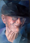 QUADRO - FRANCISCO - 70 X 50CM - ACRILICO SOBRE TELA - MARCIO BRACALI - ASSINADO PELO ARTISTA - SEM MOLDURA