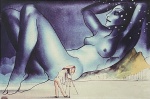 Juarez Machado - gravura de figura feminina iconográfica assinada no c. i. esquerdo com vidro anti reflexo. Mede 37 x 56 cm e a molduta em 60 x 75 cm.