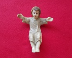 Antigo e bonito menino Jesus em baquelite, para presépio - Dimensão: 10 X 8 cm