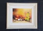 KUSTER - Bonito quadro com pintura de "Natureza Morta", O.S.T, A.C.I.D - Moldura: 56 X 47 cm - Tela: 35 X 27 cm