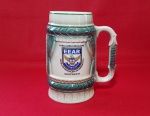 Bonita caneca de Chopp da EEAR - Escola de Especialista de Aeronáutica - Guaratinguetá - Altura: 16 cm - Diâmetro com a alça: 13 cm