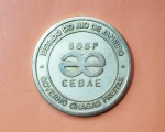 Medalha CEDAE - Ampliação do Sistema Laranja 1982 - Governo Chagas Freitas - Dimensão: 70 mm - 11