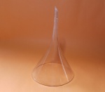 Antigo funil de vidro para uso em farmácias e laboratórios - Dimensão: 22 x 14 cm