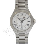 RELÓGIO BAUME & MERCIER RIVIERA GMT AUTOMÁTICO. REF. 65563. CAIXA EM AÇO INOXIDÁVEL, ASSINADA BAUME