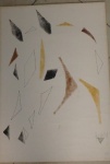 ALUISIO ROCHA LEÃO, Desenho a Cryon tiragem 45/50, abstrato, medindo 49 x 69 cm
