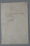 Colecionismo Histórico - Cartão escrito e assinado por Coelho Neto, Datado de 20/01/1918.