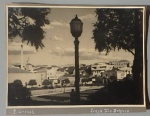 Fotografia antiga da Praça Rio Branco em Ponta Grossa - Foto colada em cartão Med. 16x22cm
