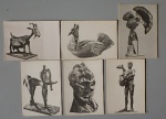 Lote com seis(6) Cartões Postais Fotigráficos com estampa de obras de Picasso. Med.10 x 14,5cm