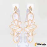 Brinco VIVARA Ouro Amarelo 18k Tamanho 6,5cm Peso 11gramas. Acompanha o certificado JMACEDO LEILÕES