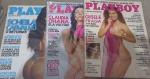 Playboy .lote com 3 revistas lacradas de banca...sheila..claudia