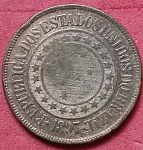  Moeda/ Brasil - valor de 40 réis ano de 1897  !!material bronze !!  alto valor de mercado  !! 