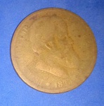 Moeda / Brasil - 40 réis Imperio , ano de 1873 !!! , material bronze !!! !!!
