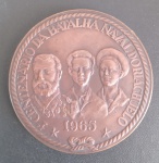 Medalha - comemorativa do Centenário da batalha Naval do Riachuelo !! periodo de 1865 / 1965 !! material Bronze !! diametro de 50mm !! cunhada na casa da Moeda !! alto valor de mercado !! acervo de colecionador !!