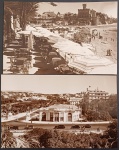 Cartofilia - 2 peças - Portugal !! Estoril  Praia de Turismo !! e Parque da cidade !! preto e branco !! decada de 1950 !!