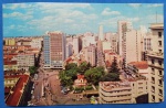 Postal !! Praça VX de Novembro em Porto Alegre !!! Datado de 1964  !!veja rua ainda com troller (eletrico)    !! 